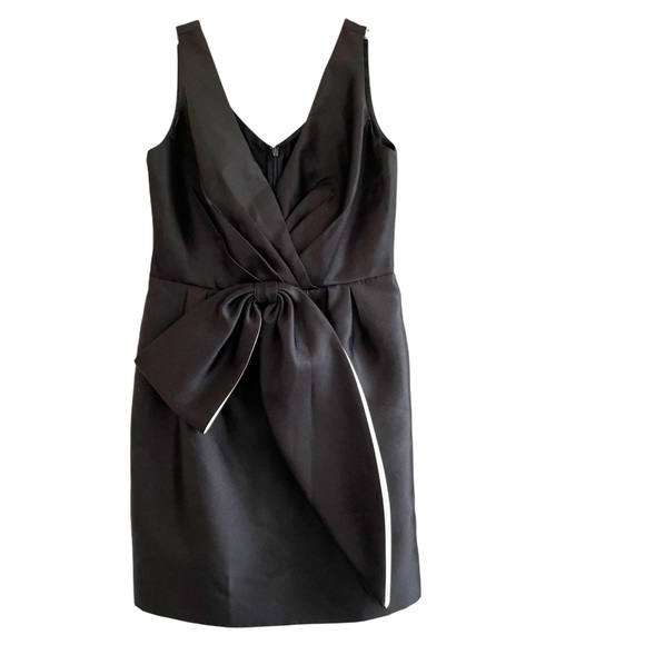 Jill Stuart Black Bow Cocktail Dress 10 - Picture 1 of 6